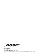 Предварительный просмотр 12 страницы Bose FreeSpace 32SE Service Manual