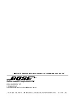 Preview for 48 page of Bose FREESPACE BMA-125 Service Manual