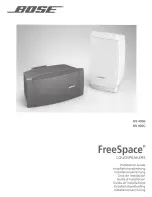 Preview for 1 page of Bose FreeSpace DS 40SC Installation Manual