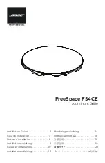 Предварительный просмотр 1 страницы Bose FreeSpace FS4CE Installation Manual