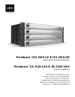 Предварительный просмотр 1 страницы Bose FreeSpace IZA 2120-HZ Installation And Operation Manual