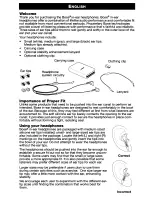 Preview for 2 page of Bose IN-EAR HEADPHONES Owner'S Manual