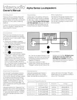 Preview for 2 page of Bose Interaudio Alpha Series Owner'S Manual