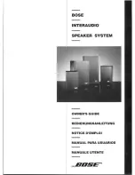 Preview for 1 page of Bose Interaudio Owner'S Manual