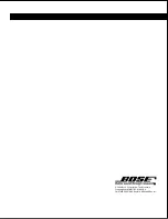 Preview for 34 page of Bose Lifestyle 12 Owner'S Manual