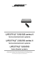 Preview for 1 page of Bose LIFESTYLE 135 series II Operating Manual