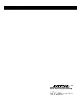 Preview for 31 page of Bose Lifestyle 20 Owner'S Manual