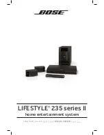 Bose LIFESTYLE 235 II Setup Manual preview