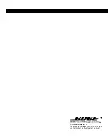 Предварительный просмотр 34 страницы Bose Lifestyle 25 Owner'S Manual