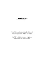 Bose Lifestyle Music Center Operating Manual предпросмотр