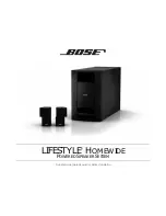 Bose Lifestyle Music Center Owner'S Manual preview