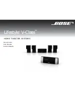 Предварительный просмотр 1 страницы Bose Lifestyle V-Class 41793 Owner'S Manual