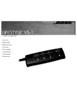 Предварительный просмотр 1 страницы Bose Lifestyle VS-1 Owner'S Manual