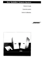 Preview for 1 page of Bose MediaMate Computer Speakers Owner'S Manual