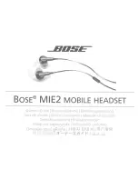 Bose MIE2 Mobile Owner'S Manual предпросмотр