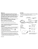 Предварительный просмотр 2 страницы Bose MIE2 Mobile Owner'S Manual