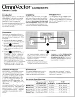 Preview for 2 page of Bose OmniVector One Owner'S Manual