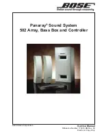 Bose Panaray 502A Service Manual предпросмотр