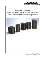 Предварительный просмотр 1 страницы Bose Panaray LT MB12 III Service Manual