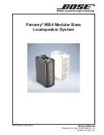 Bose PANARAY MB4 Service Manual preview