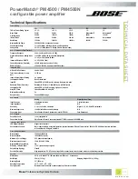 Preview for 2 page of Bose PM4500 Technical Data Sheet