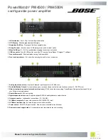 Preview for 4 page of Bose PM4500 Technical Data Sheet