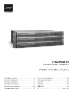 Bose PowerSpace P21000A Installation Manual preview