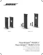 Bose RoomMatch RMSFLY Installation And Safety Manuallines preview