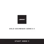 Preview for 1 page of Bose SOLO SOUNDBAR II Series Manual