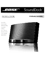 Предварительный просмотр 1 страницы Bose SOUNDDOCK PORTABLE DIGITAL MUSIC SYSTEM Owner'S Manual