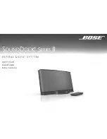 Bose SoundDock Series II Owner'S Manual предпросмотр