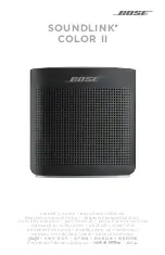 Bose SoundLink Bluetooth Mobile Speaker II Owner'S Manual preview