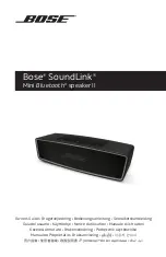 Bose SoundLink Mini Bluetooth speaker II Owner'S Manual preview