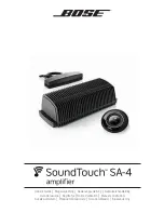 Preview for 1 page of Bose SoundTouch SA-4 Owner'S Manual