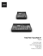 Bose ToneMatch T4S Quick Start Manual предпросмотр