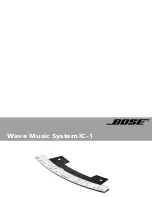 Bose Wave Music System IC-1 User Manual предпросмотр