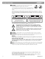 Предварительный просмотр 2 страницы Bose Wave PC system USB adapter Owner'S Manual