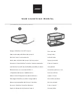 Bose WAVE SOUNDTOUCH PEDESTAL Quick Start Manual preview