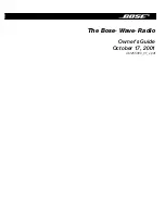 Bose Wave WaveRadio/ Owner'S Manual предпросмотр