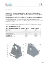 Preview for 16 page of bosfor UHA-30 Operating Instructions Manual