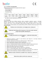 Preview for 8 page of bosfor UHM 10 Operating Instructions Manual