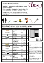 Предварительный просмотр 1 страницы Bosi Veneza Cabinet Assembly And Installation Manual