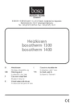 Preview for 1 page of Boso Bosch+Sohn bosotherm 1300 Instructions For Use Manual