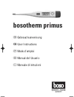 boso BOSOTHERM PRIMUS User Instructions preview