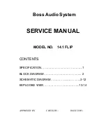 Boss Audio Systems 14.1 FLIP Service Manual preview