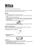 Preview for 2 page of Boss Audio Systems 506CA (Finnish) User Manual