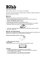 Preview for 12 page of Boss Audio Systems 506CA (Finnish) User Manual