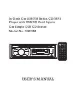 Boss Audio Systems 508UAB User Manual preview