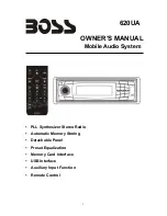 Предварительный просмотр 2 страницы Boss Audio Systems 620UA User Manual