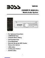 Предварительный просмотр 2 страницы Boss Audio Systems 644UA User Manual